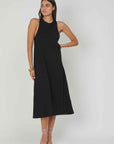 ABITO IN JERSEY SMANICATO BLACK