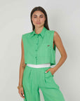 LIGHT GREEN LINO SMANCED SHIRT