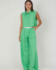 LIGHT GREEN LINO SMANCED SHIRT