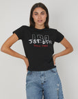 T-SHIRT LOGO METALLIZZATO BLACK