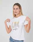 T-SHIRT LOGO ARCOBALENO WHITE