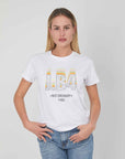 T-SHIRT LOGO ARCOBALENO WHITE
