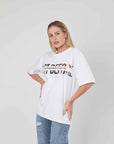 T-SHIRT LOGO LAMINATO WHITE