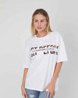 T-SHIRT LOGO LAMINATO WHITE
