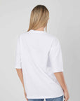 T-SHIRT LOGO LAMINATO WHITE