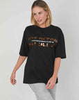 T-SHIRT LOGO LAMINATO BLACK