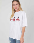 WHITE LIP PRESS T-SHIRT