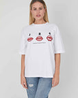 WHITE LIP PRESS T-SHIRT