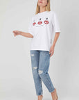 WHITE LIP PRESS T-SHIRT