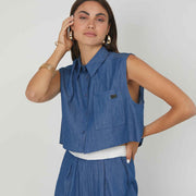 SMANICATED SHIRT CHAMBRAY DENIM