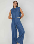 CAMICIA SMANICATA CHAMBRAY DENIM