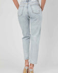 JEANS STRASS A CASCATA LIGHT BLUE