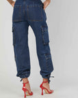 JEANS CARGO LACCETTI DARK BLUE