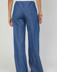 PANTALONI PALAZZO CHAMBRAY DENIM