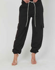 JOGGERS FELPA CARGO BLACK