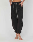 JOGGERS FELPA CARGO BLACK