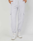 JOGGERS FELPA CARGO LIGHT GREY