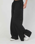 PANTALONI FELPA BOTTONI BLACK