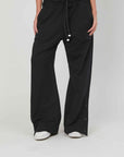 PANTALONI FELPA BOTTONI BLACK