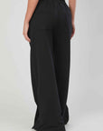 PANTALONI FELPA BOTTONI BLACK