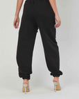 JOGGERS FELPA STAMPA BLACK