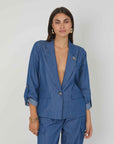 BLAZER CHAMBRAY DEMIN