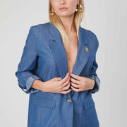 BLAZER CHAMBRAY DEMIN