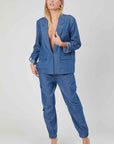 CARGO CHAMBRAY DENIM PANTS