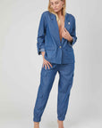 CARGO CHAMBRAY DENIM PANTS