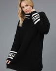 DRESS SWEATER LOGO BLACK