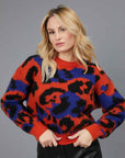 MAGLIONE JACQUARD ANIMALIER RED