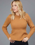 MAGLIA SVASATA BEIGE