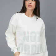 SWEATSHIRT NOT ORDINARY WHITE