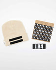 CLASSIC BEANIE CAP + CREAM LETTERS