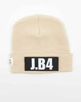 CLASSIC BEANIE CAP + CREAM LETTERS