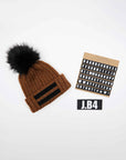 SPEAKING POMPON LUREX CAMEL BEANIE