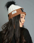 TWO-TONE SPEAKING POMPON HAT