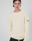 MAGLIA MEZZA COSTA INGLESE CREAM