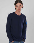 MAGLIA A MEZZA COSTA INGLESE BLUE