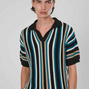 POLO IN MAGLIA A RIGHE