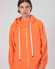 FELPA SPUGNA ZIP ORANGE