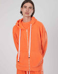 FELPA SPUGNA ZIP ORANGE