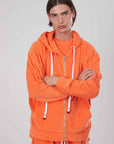 FELPA SPUGNA ZIP ORANGE