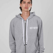 FELPA ZIP BASIC GREY