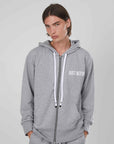 FELPA ZIP BASIC GREY