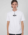 T-SHIRT ZIP CORTA ETICHETTA WHITE