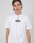 T-SHIRT ZIP CORTA ETICHETTA WHITE