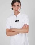 T-SHIRT ZIP CORTA ETICHETTA WHITE