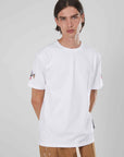 T-SHIRT AQUILA RICAMATA WHITE