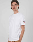 T-SHIRT AQUILA RICAMATA WHITE